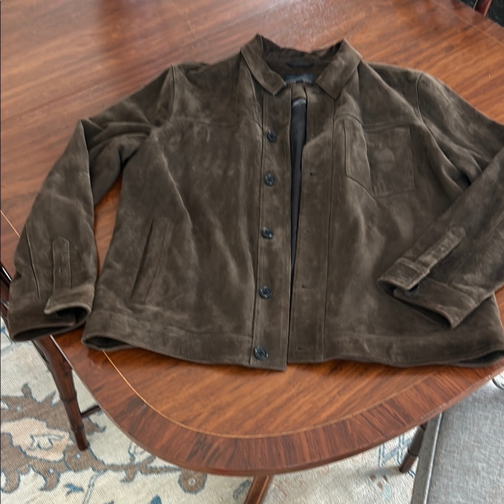 Men’s Brown Suede Jacket by Banana Republic